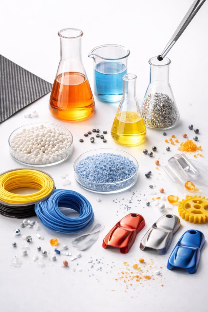 Material Science Material Science research with polymers, speciality chemicals and laboratory glassware