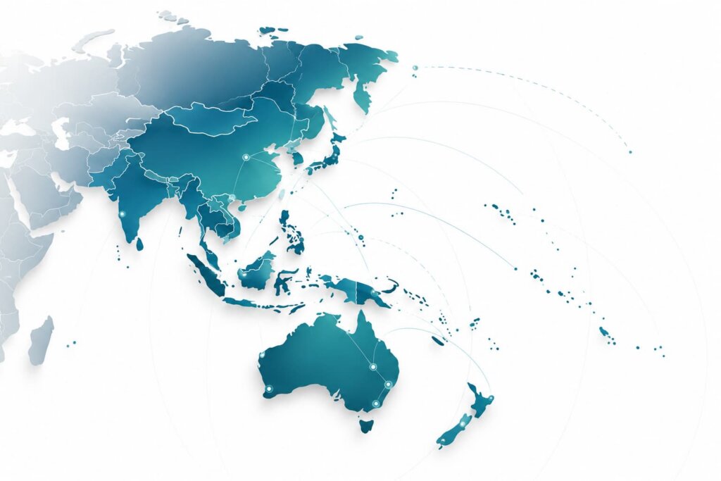 asia pacific connectivity map