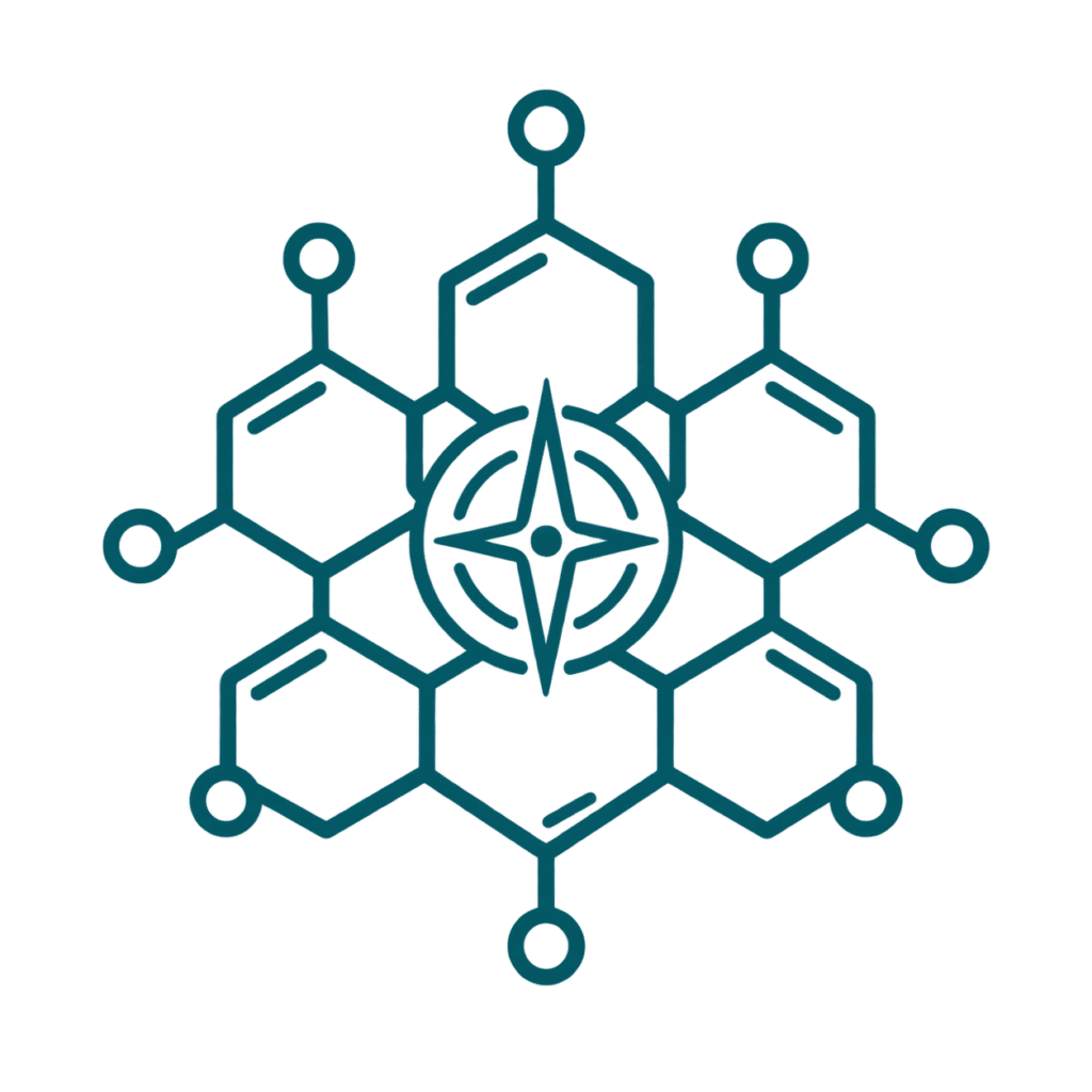 Search Methodology hexagonal chemical lattice compass