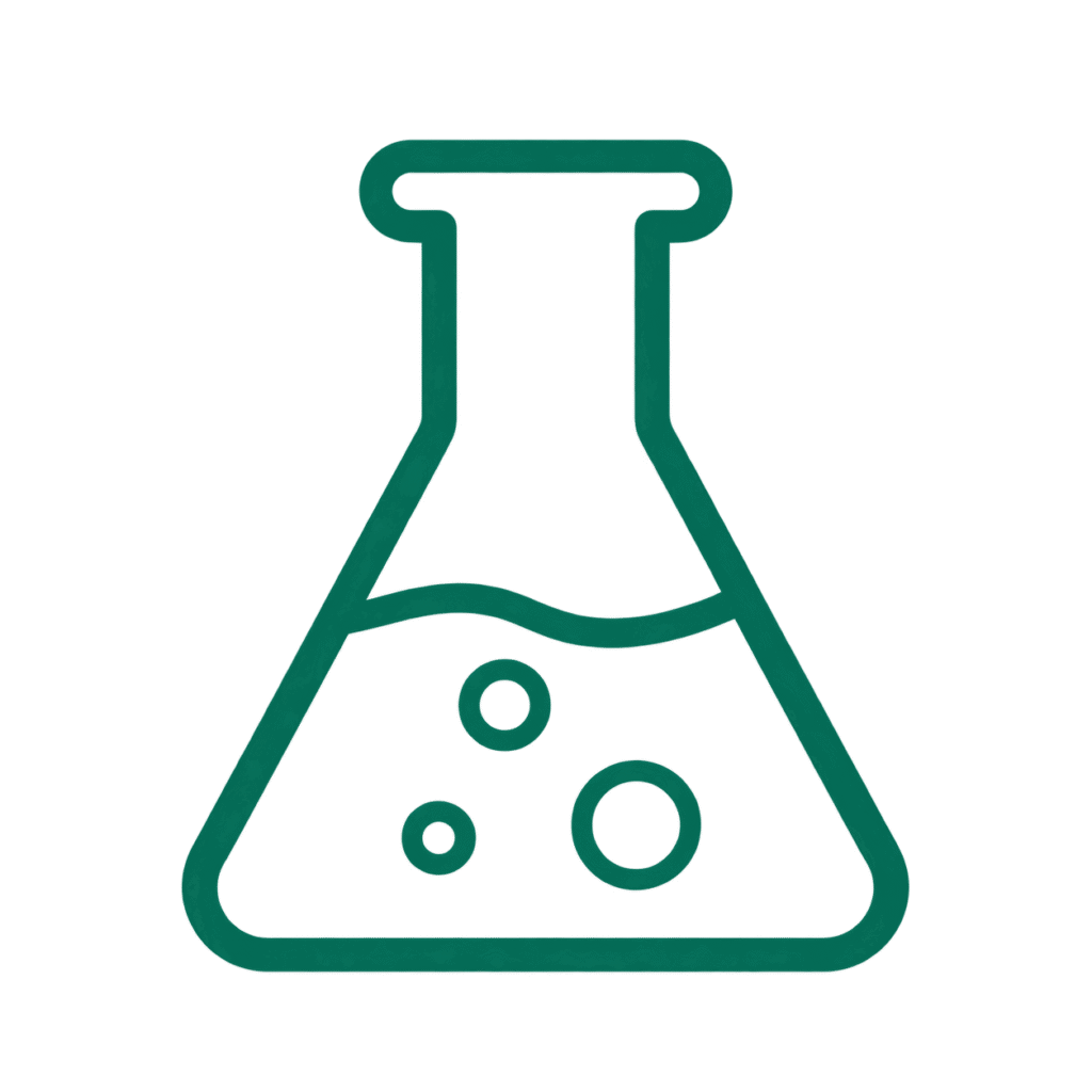 Data Centre Cooling Recruitment minimal teal chemistry flask icon