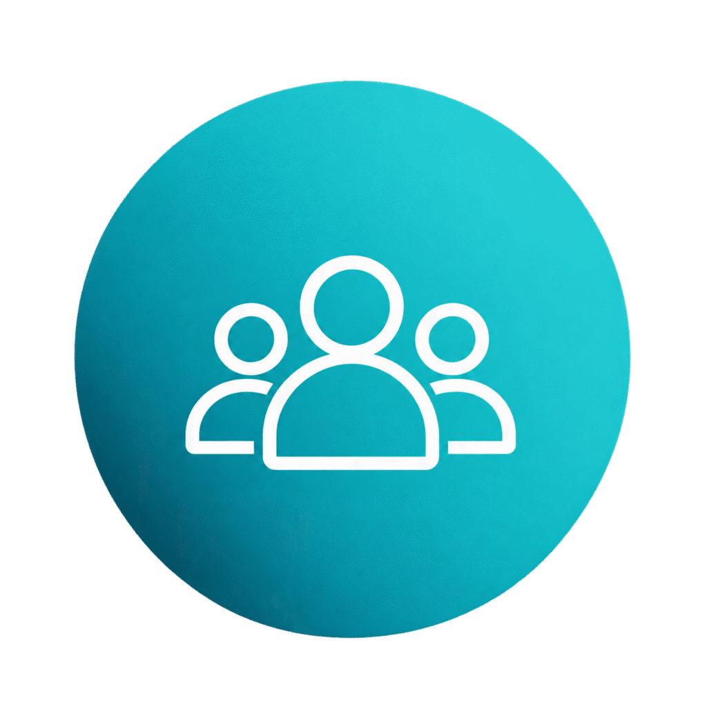 Home teal team icon